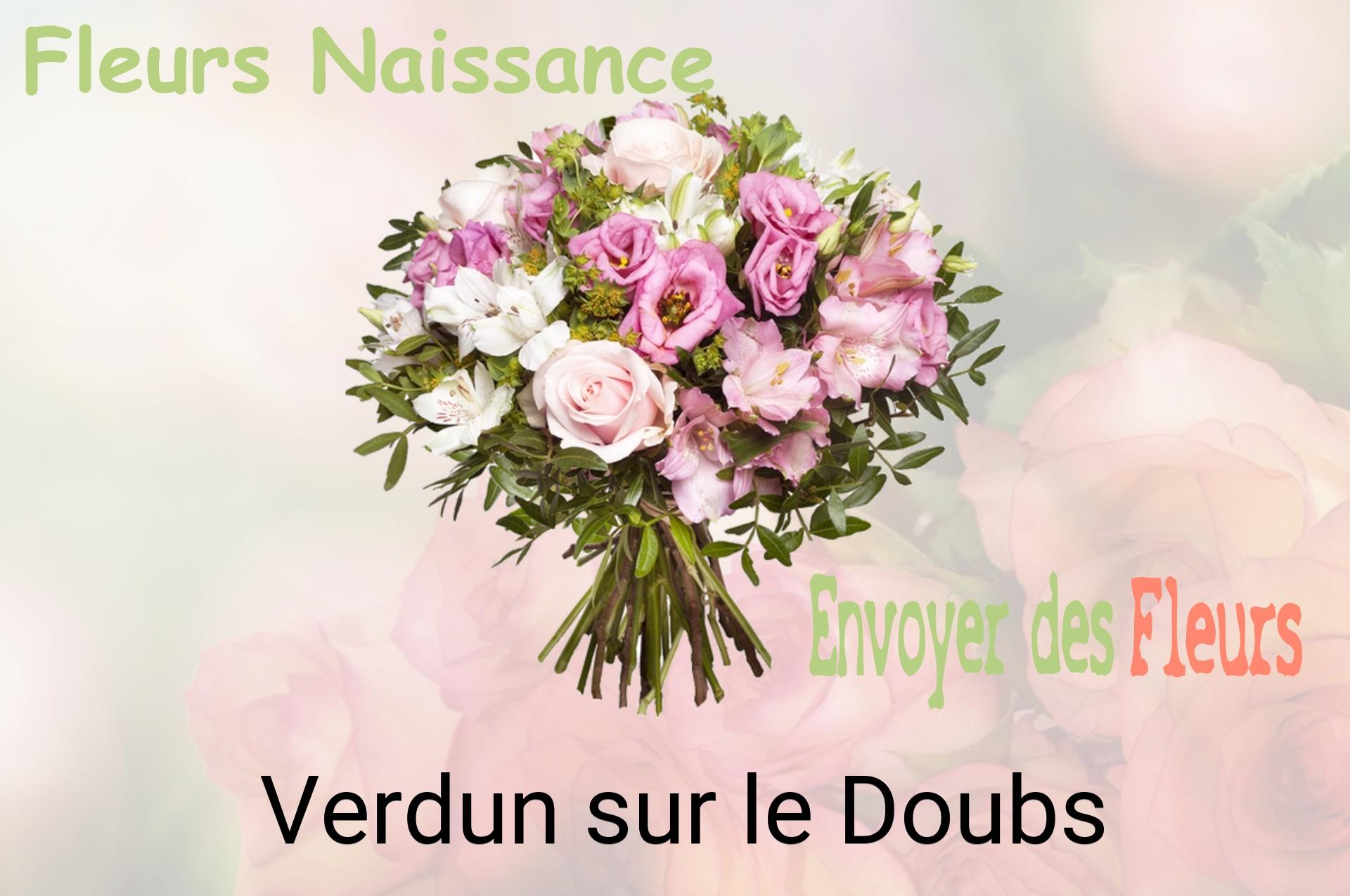 Bouquet de fleurs de naissance livré à Verdun-sur-le-Doubs